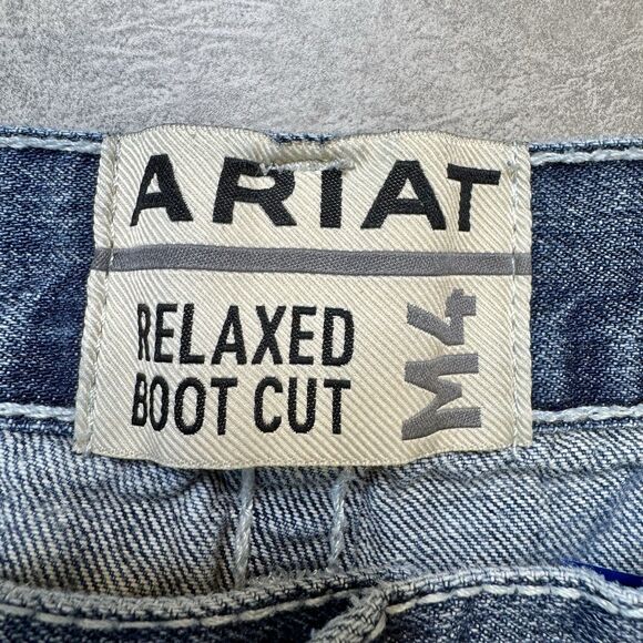 Ariat M4 Coltrane Jeans Men 36x36 Durango Relaxed Boot Cut Blue Western - Picture 4 of 16